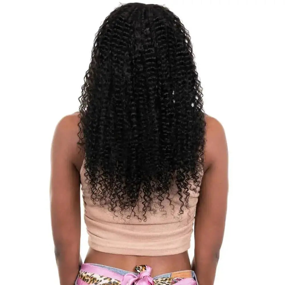 Brazilian Kinky Curly U-Part Wig ~ 100% Human Hair - HookedOnBundles Virgin Hair