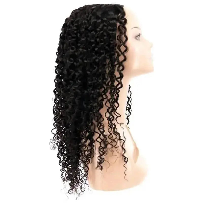 Brazilian Kinky Curly U-Part Wig ~ 100% Human Hair - HookedOnBundles Virgin Hair