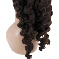 Loose Wave Transparent Lace Front Wig ~ 100% Human Hair - HookedOnBundles Virgin Hair