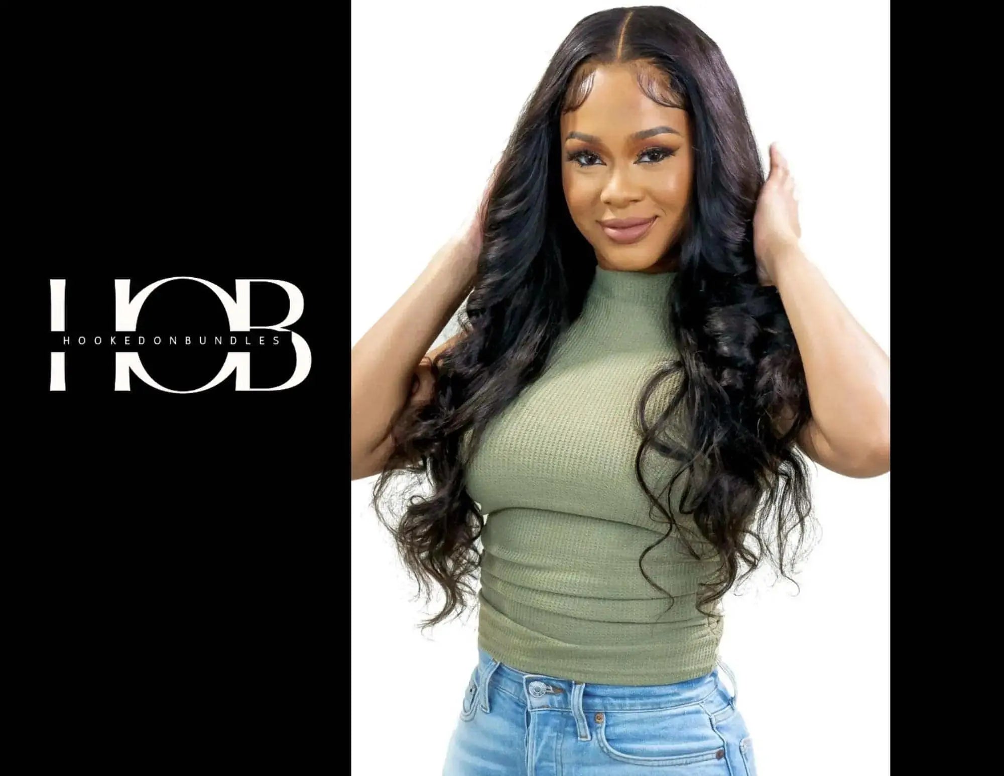 On-Trend Glueless Wig: Loose Body Wave with 5x5 HD Lace Closure- 100% Human Hair - HookedOnBundles Virgin Hair